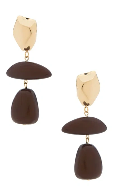 8 Other Reasons Abstract Drop Earring In Burgundy