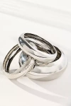 8 Other Reasons Bangle Bracelets, Set Of 3 In Silver
