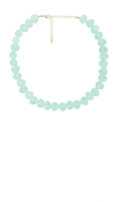 8 Other Reasons Beaded Acrylic Necklace In Mint