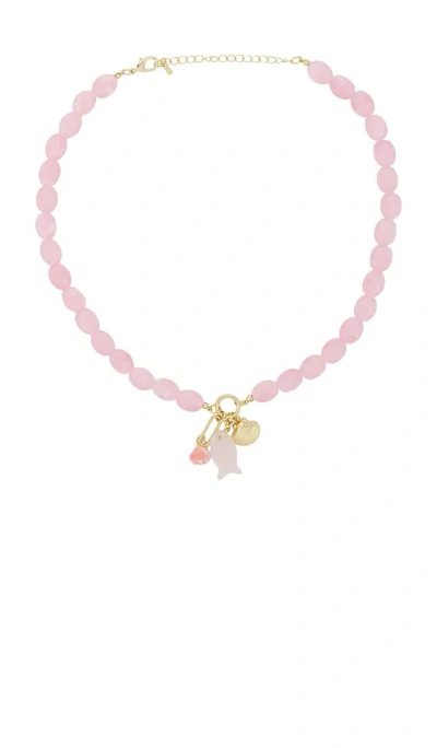 8 Other Reasons Beaded Pendant Necklace In Pink