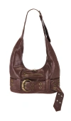 8 Other Reasons Brooke Studded Shoulder Bag In 棕色