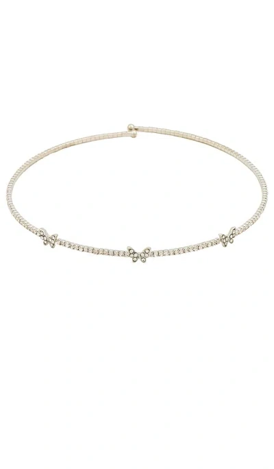 8 Other Reasons Butterfly Dreams Choker In Metallic Silver
