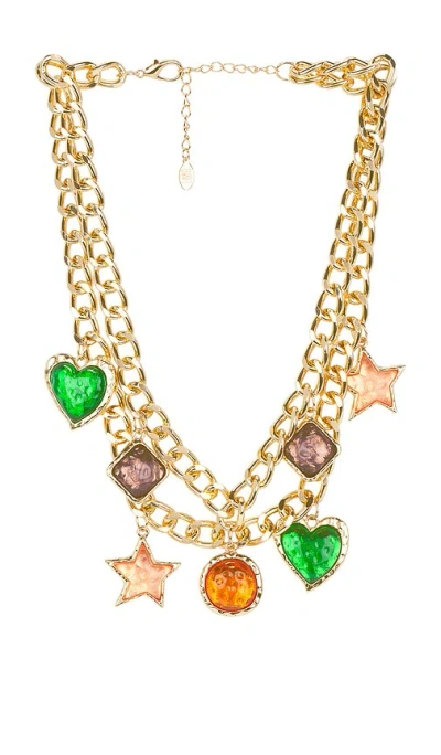 8 Other Reasons Charm Chunky Necklace In Gold