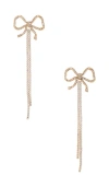 8 Other Reasons Cosette Drop Ribbon Earrings In Metallic Gold