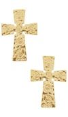 8 Other Reasons Cross Earrings In Metallic Gold