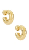 8 Other Reasons Demi Huggies Earrings In Metallic Gold