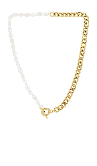8 Other Reasons Double Take Necklace In Metallic Gold