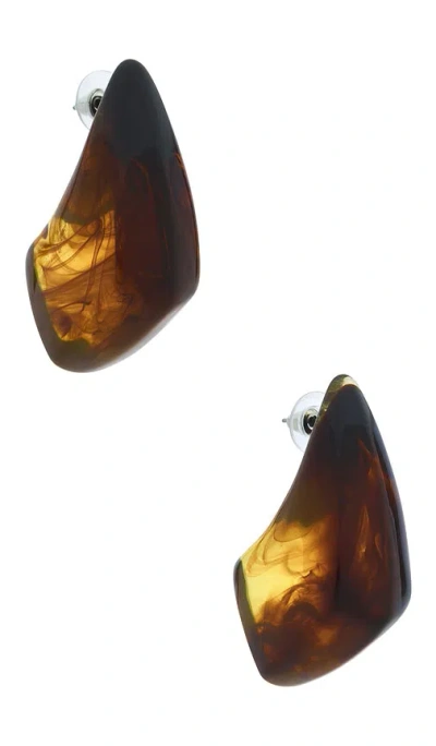 8 Other Reasons Enorme Drop Earrings In Brown