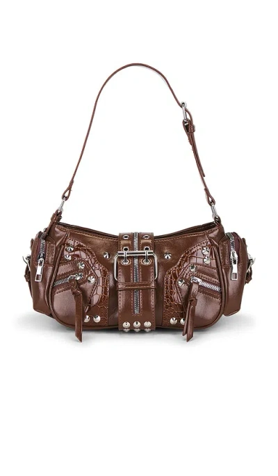 8 Other Reasons Faux Nappa Shoulder Bag In Brown