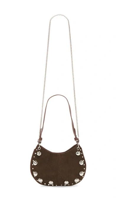 8 Other Reasons Faux Suede Shoulder Bag In White