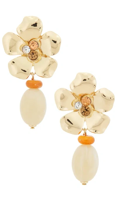8 Other Reasons Floral Drop Earrings In Neutral