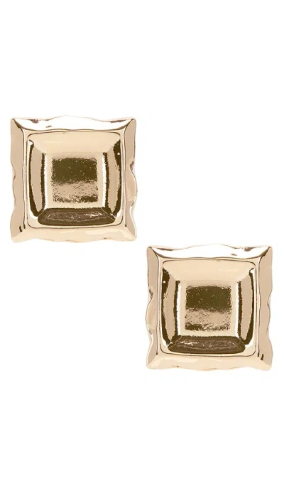 8 Other Reasons Frame Stud Earring In Metallic Gold