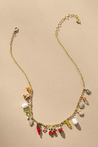 8 Other Reasons Fruit Charm Necklace In Gold
