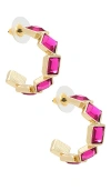 8 OTHER REASONS GEM HOOP EARRINGS