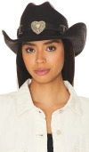 8 Other Reasons Gold Heart Cowboy Hat In Black