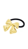 8 Other Reasons Lacey Ribbon Hair Tie In Metallic Gold