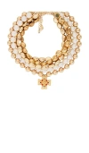 8 Other Reasons Layered Cross Necklace In Metallic Gold