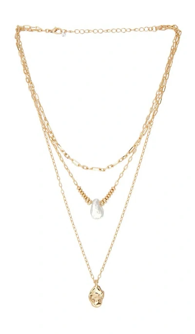 8 Other Reasons Layered Two Tone Necklace In Gold