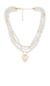 8 Other Reasons Lover Charm Necklace In Metallic Gold