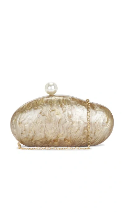 8 Other Reasons Marbled Acrylic Clutch Bag In Pink
