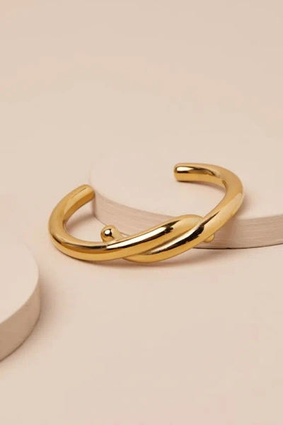 8 Other Reasons Marty Gold Twist Cuff Bracelet