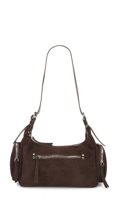 8 Other Reasons Nappa Faux Suede Shoulder Bag In Brown