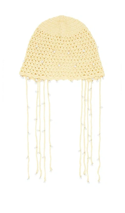 8 Other Reasons Pearl Crochet Hat In Brown