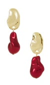 8 Other Reasons Roma Dainty Drop Earrings In Metallic Gold