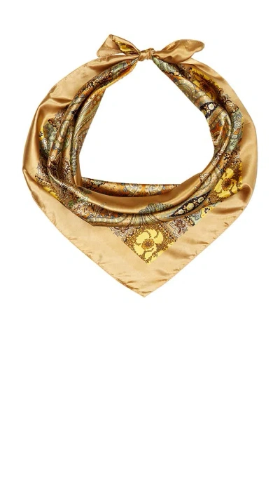 8 Other Reasons Silky Satin Scarf In Gold