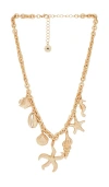 8 Other Reasons Siren Charm Necklace In Metallic Gold