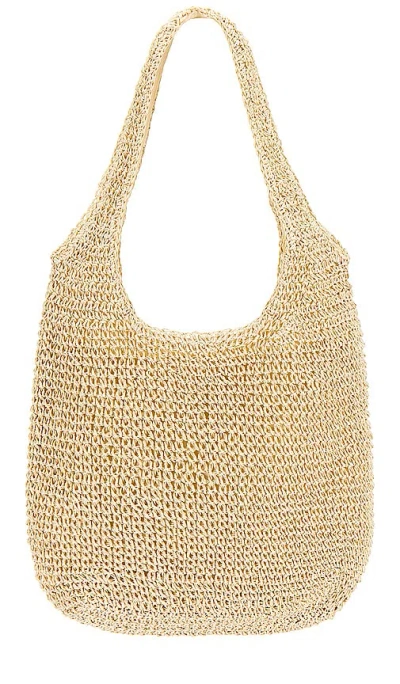 8 Other Reasons Slouch Raffia Bag In 素色