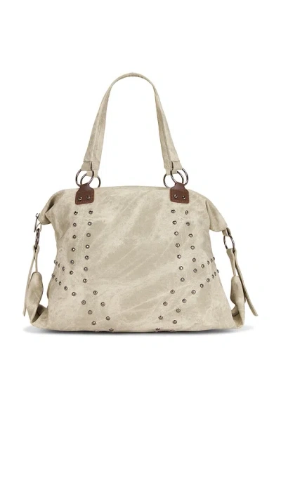 8 Other Reasons Slouchy Faux Leather Tote Bag In Taupe