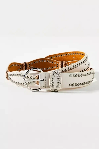 8 Other Reasons Studded Belt In White