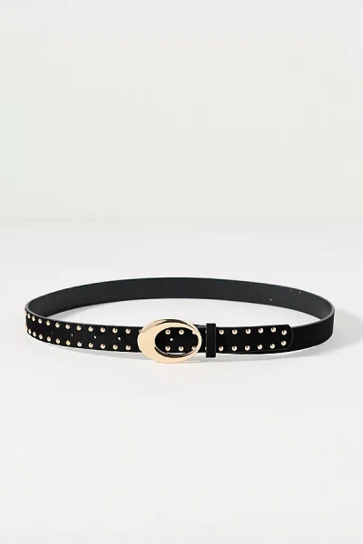 8 Other Reasons Studded Oval Buckle Belt In Black
