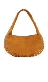 8 Other Reasons Studded Suede Shoulder Bag