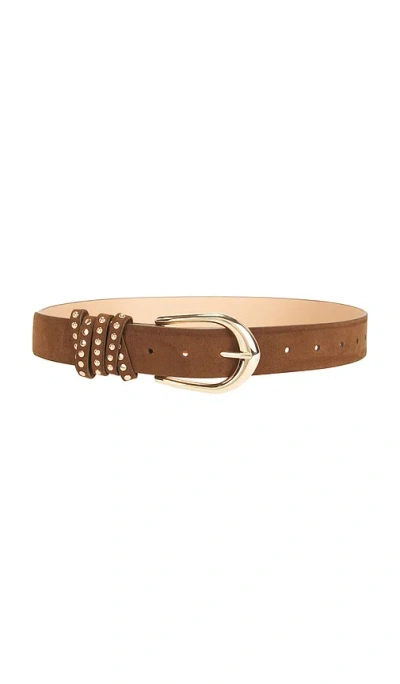 8 Other Reasons Suede Stud Detail Belt In Brown
