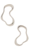 8 Other Reasons Wavy Earring In Metallic Silver