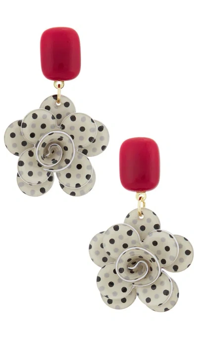 8 Other Reasons Whimsical Drop Earrings In Gold & Red