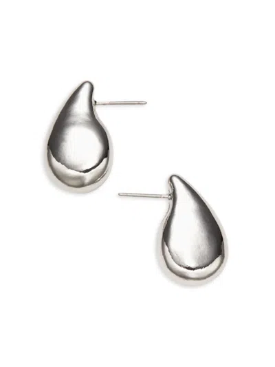 8 Other Reasons Women's 24k Goldplated Tear Drop Stud Earrings In Silvertone