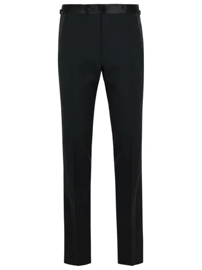 800 Black Wool Pants