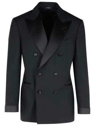 800 Tom Ford 'drop 7' Black Wool Blazer
