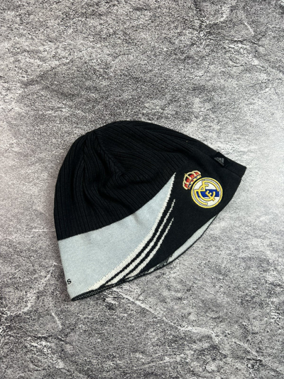 Pre-owned Adidas X Vintage Y2k Adidas Barcelona Blokecore Soccer Japan Style Beanie Hat In Blue