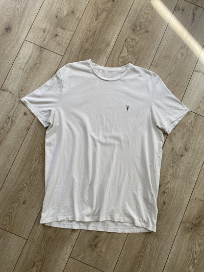 Pre-owned Allsaints T-shirt Size L Streetwear In White
