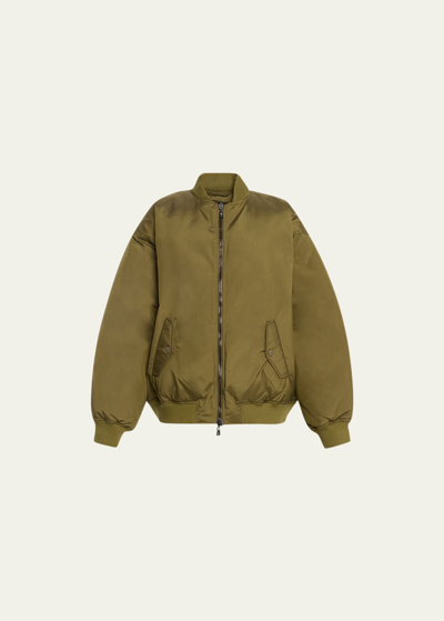 Wardrobe.nyc Reversible Down Bomber Jacket In Military