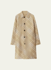 BURBERRY REVERSIBLE CHECK PRINT TRENCH COAT
