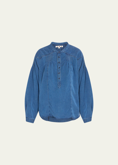 Amo Denim Helena Shirt In Indigo