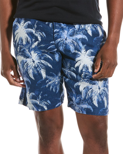 Tommy Bahama Palm Frenzy Linen-blend Short In Blue