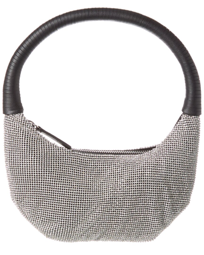 Staud Pepper Crystal Hobo Bag In Black