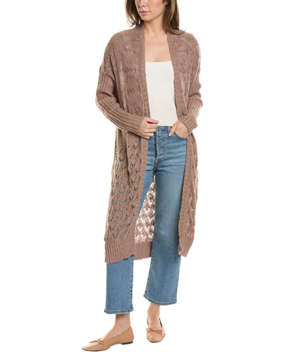 Saltwater Luxe Long Cardigan In Brown