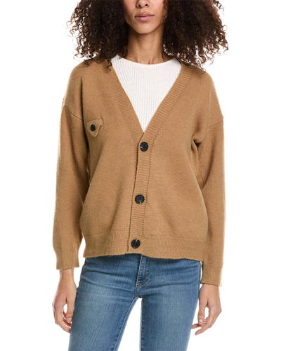 Seraphina Cashmere & Wool-blend Cardigan In Brown